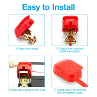 12V Car Battery Terminals Connector Clamps - FairTools 12V Car Battery Terminals Connector Clamps