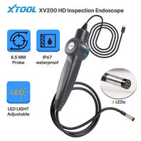 XTOOL XV200 HD 8.5mm Inspection Endoscope Waterproof 1080P HD lensw/ 2-10cm Xtool
