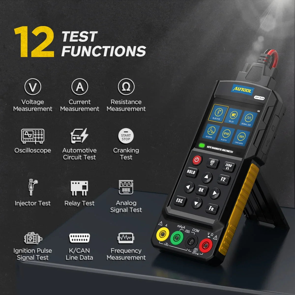 AUTOOL DM303 Auto Diagnostic Multimeter Car Circuit Tester Autool