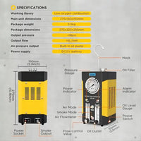 AUTOOL SDT206 Evap Smoke Machine Pipe Vacuum Diagnostic Smoke Leak Detector Test Autool