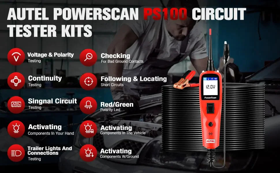 Autel PowerScan PS100 Power Circuit Probe Kit Diagnostic Tool