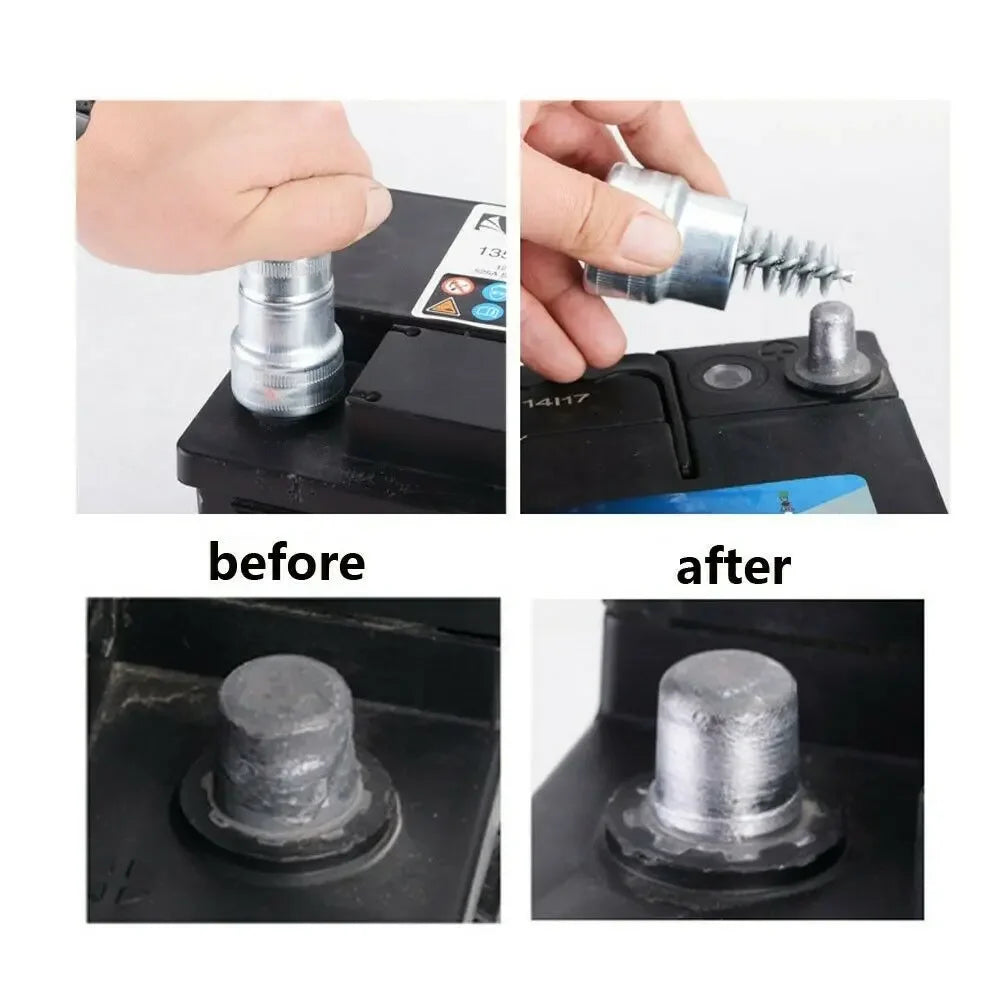 Car Van Battery Post Terminal Cleaner Posts Brush Tool Post Kits - FairTools Car Van Battery Post Terminal Cleaner Posts Brush Tool Post Kits