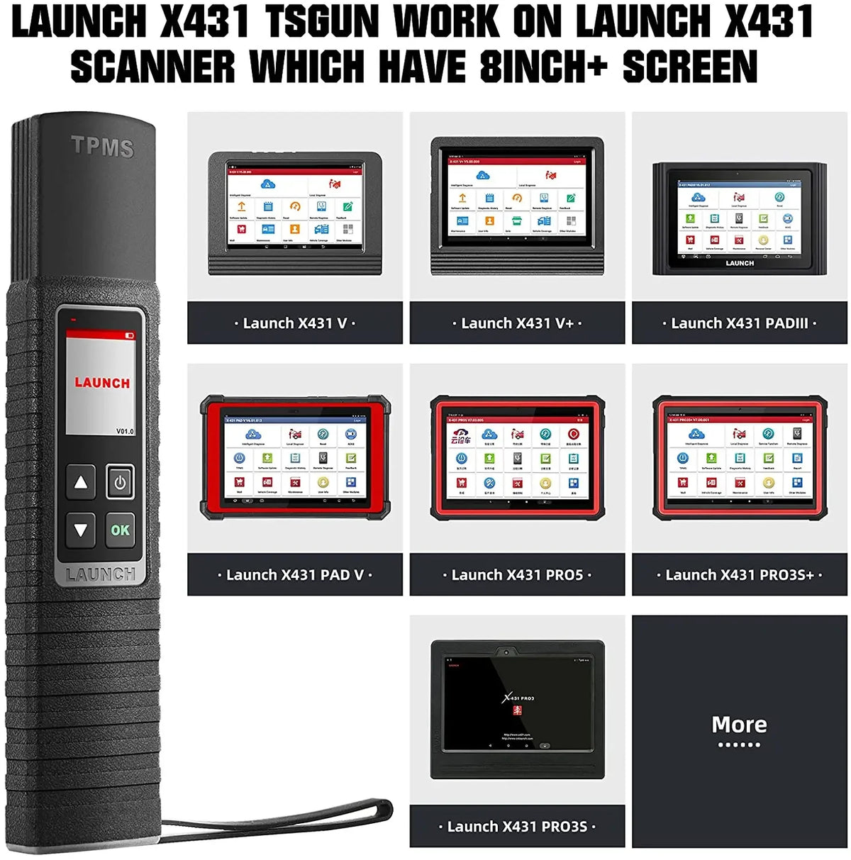 LAUNCH X431 TSGUN TPMS Tire Pressure Sensors Tools
