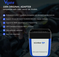 Vgate VLINKER BM 3.0 OBD2 Bluetooth Code Reader OBDII Scan Tool for Android - FairTools Vgate VLINKER BM 3.0 OBD2 Bluetooth Code Reader OBDII Scan Tool for Android