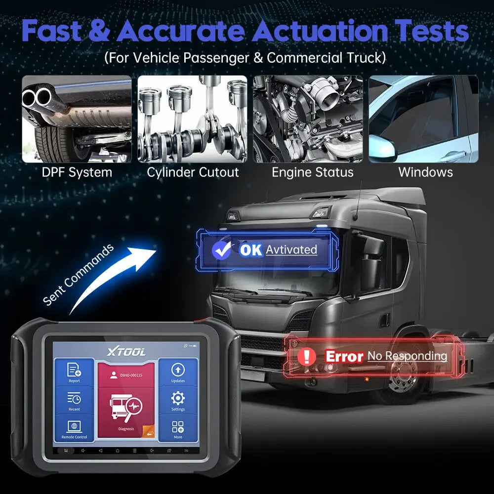 Xtool D9HD 12V Car 24V Truck Diagnostic Scan Tool Xtool