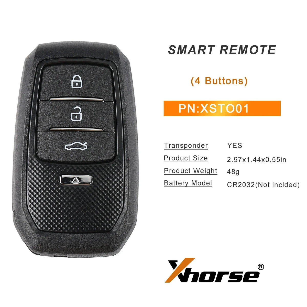 Xhorse XSTO01EN Smart Remote Key Toyota XM38 4D 8A 4A All in One 4 Buttons Key