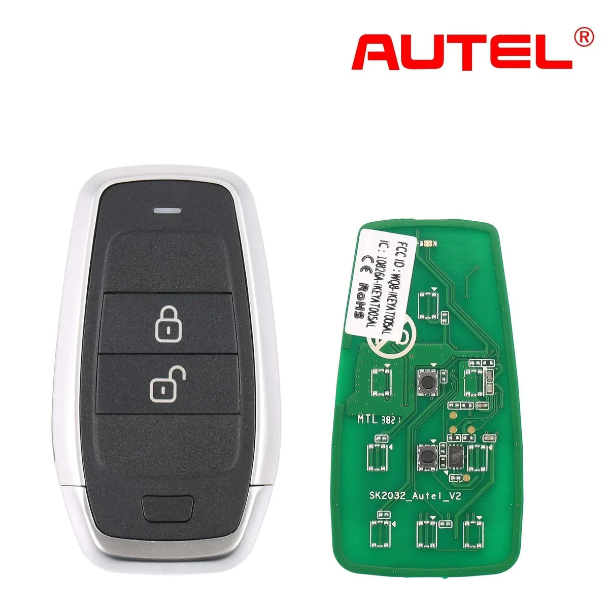 AUTEL IKEYAT002AL 2 Buttons Independent Universal Smart Key 5Pcs/set Autel